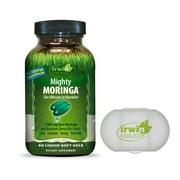 Irwin Naturals Mighty Moringa 1000mg with Omega Superfoods and Pill Case