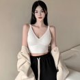 thumbnail image 3 of Camisoles for Women Base Shirt Slim Fit Lightweight Sleeveless Solid Color Basic Undershirt Ribbed Casual Tank Top, 3 of 9