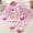 Pink A5, variant on YHAJDS Boys 2 Piece Outfits Set Striped Long Sleeve Top and Pants Sleepwear Set