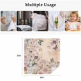 thumbnail image 5 of Vintage Spring Floral Cloth Napkins, Elegant Flowers Butterflies Farmhouse Washable and Reusable Dinner Napkins Set of 6, Table Napkin for Kitchen Party Birthday Wedding Hotel Housewarming 20"x20", 5 of 9