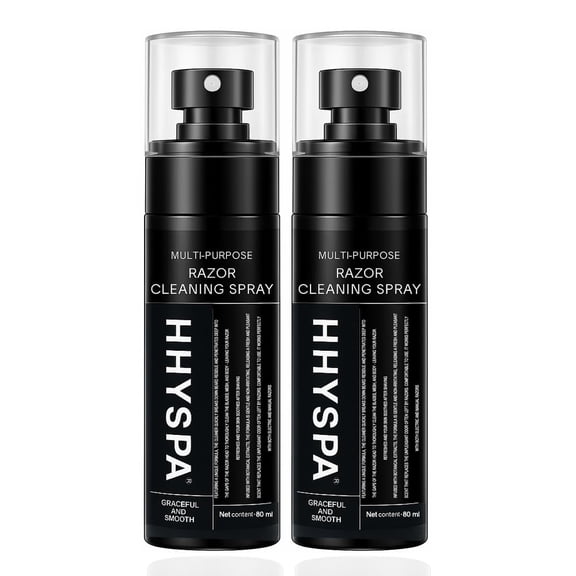 Electric Shaver Cleaning Spray – Deodorizing & Anti-Rust Razor Cleaner with Quick-Dry Formula, Blade Lubricant for Electric Shavers, Beard Trimmers, Clippers & Grooming Tools, Fresh Scent, 2PC