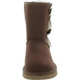 thumbnail image 3 of Koolaburra Womens Victoria Short Leather Embellished Shearling Boots, 3 of 3