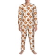 thumbnail image 3 of Lsque Cute Squirrel Pattern Long Sleeve Pajama Set for Men - Soft 2-Piece Sleepwear and Loungewear Set with Pockets, Comfy Nightwear-Small, 3 of 7