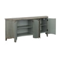 thumbnail image 3 of Treasure Trove Mikayla 4-Door Wood Credenza in Weathered Blue/Green, 3 of 6
