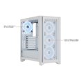 thumbnail image 2 of Corsair CC-9011232-WW iCUE 4000D RGB AIRFLOW QL Edition ATX Mid Tower Computer Case, White - Steel, 2 of 5