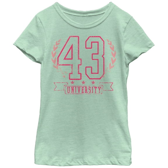 Girl's CHIN UP University 43 Graphic Tee Mint Small