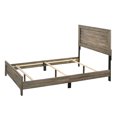 thumbnail image 4 of Newboti Furniture Grey Finish Fabric Full Size Panel Bed Beautiful Wooden Bedroom Furniture Contemporary Style NO.81323, 4 of 6