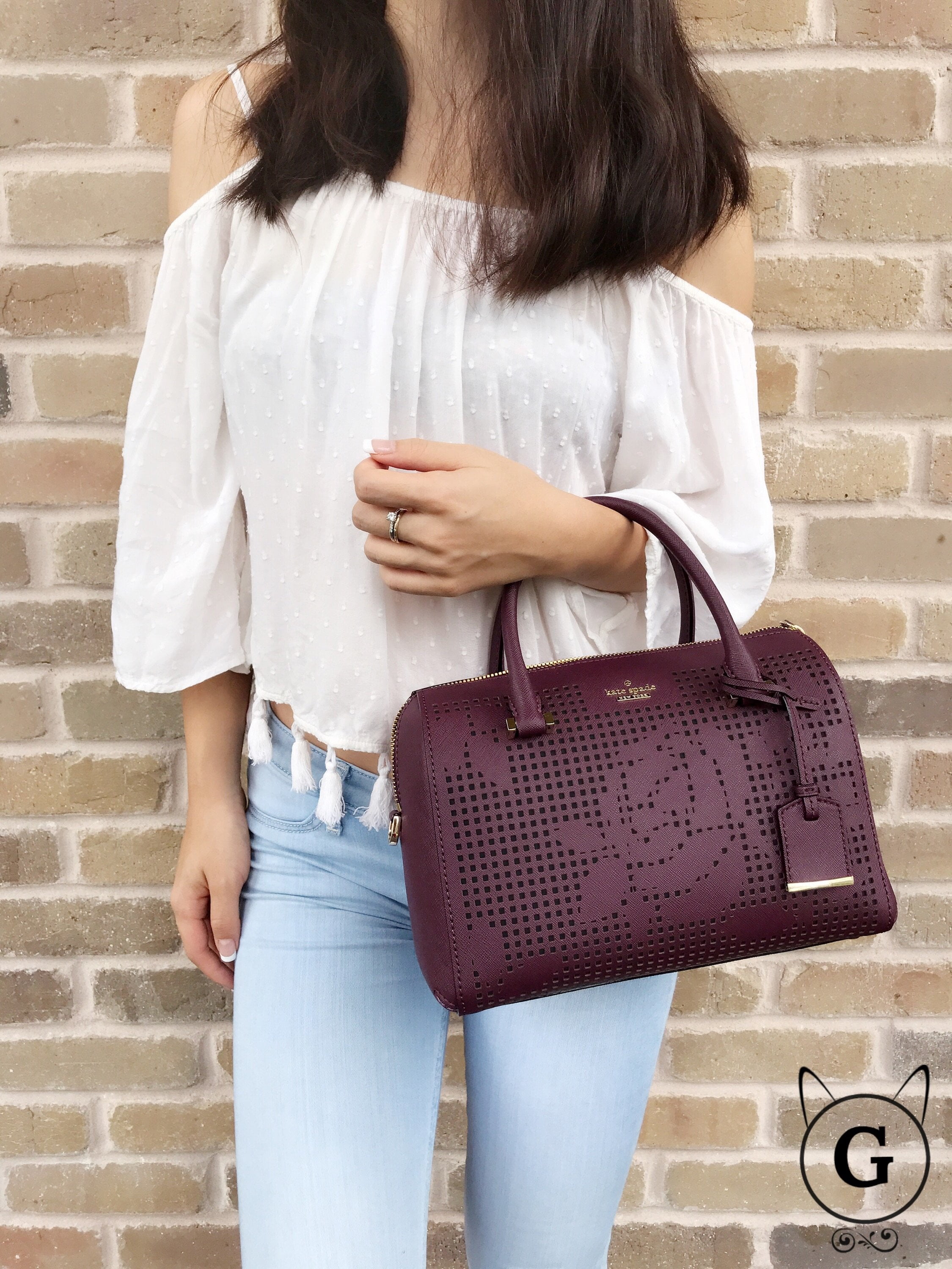 kate spade deep plum crossbody