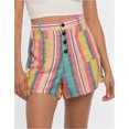 thumbnail image 2 of Shorts casuales Hurley para mujer con botones en la parte delantera L, 2 of 4
