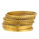 thumbnail image 1 of Xiao Hua Pulseras delicadas para mujer, modernas pulseras en capas, regalos apilables para mujer (12 unidades, doradas), 1 of 5
