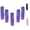 Purple, variant on Gadgetime USA 5-Pack Fine-Tooth Pink Hair Combs – Durable, Smooth-Glide Design for Easy Styling & Everyday Grooming
