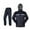 Black, variant on Fgnfyis Rain Suit Jacket Trouser Suit Raincoat for Men Outdoor Breathable Anti Storm Pants Sets for Men Black L