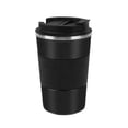 thumbnail image 2 of Vaso aislado al vacío de acero inoxidable - Taza de café de viaje a prueba de derrames con tapa - Taza termo para mantener caliente/café helado, té y cerveza (negro) 17 oz ShuxiuWang 9024715123374, 2 of 5