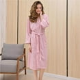 thumbnail image 3 of Decodeary Robe Longue en Polyester Confortable pour Femmes Peignoir de Bain pour Dames Vêtements de Nuit m / TG / TTTG en Option, 3 of 9