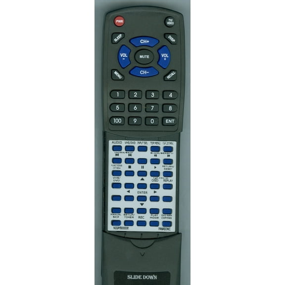 Replacement Remote for PANASONIC RTN2QAYB000006, N2QAYB000006, NVVP60