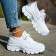thumbnail image 2 of YOUYEDIAN Workout Orthopedic Shoes for Women - Slip-On Tennis & Running Sneakers Lightweight Breathable Non-Slip Gym Training Shoes (White, 6.5 Wide（EU-37）), 2 of 7