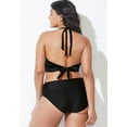 thumbnail image 2 of Swimsuits for All Loop Strap Halter Bikini Set With Foldover Brief, 2 of 3