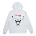 thumbnail image 3 of Unisex Enjoy Basketball x Chicago Bulls Heather Gray Hoop Enthusiast Capsule Collection Pullover Hoodie, 3 of 5