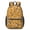 Hedgehog and Silhouette Orange Pattern, variant on Hedgehog and Silhouette Beige Pattern 17" Waterproof Oxford School Backpacks for Teens, S-Shape Padded Straps, for School, Travel, Hiking, Camping