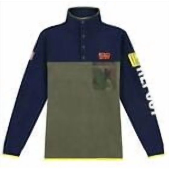 NEW POLO RALPH LAUREN = 2XL XXL= USA FLAG P-93 RLPC67 FLEECE MEN PULLOVER JACKET