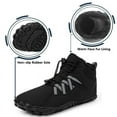 thumbnail image 5 of Stepedia Women's Men's Wide Toe Box Winter Snow Boots Barefoot Waterproof Hiking Shoes, Black 14 Women/13 Men, 5 of 7