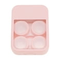 thumbnail image 1 of Unique Bargains 1 Set Contact Lens Case Simple Rectangular Lens Storage Case Pink, 1 of 5