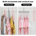 thumbnail image 3 of 4 Pack-Closet-Organizers-and-Storage, Magic Hangers Space Saving for Clothes, Closer Organizer Space Saver Hanger Organizer for Multipurpose, Dorm Room Essentials, Pink, 3 of 7