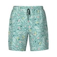thumbnail image 4 of Lsque Mens Swim Trunks Geometric Elements Pattern - Bathing Suit Compression Liner - Beach Swim Shorts Swimwear - (S-3XL) - Stretch Quick Dry -Medium, 4 of 9