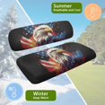 thumbnail image 6 of FUIALDOLG Golf Cart Seat Covers for Club Car Front and Rear Seat Cushion, American Bald Eagle Flag Universal Fit for Women Men Ezgo Golf Cart Accessories, Breathable & Easy to Clean, 6 of 8