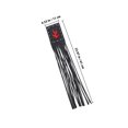 thumbnail image 2 of unbranded 2Ud Borlas De Cuero Negro Para Manillar De Motocicleta Ajuste Universal Y Duradero, 2 of 6