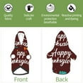 thumbnail image 5 of Goofa Happy Thanksgiving Pattern Small Dog Sweater Hoodies Pet Grey Hooded Soft Fleece Sweatshirts with Pocket Fall Winter Puppy Cat Sweaters Warm Clothes-Medium, 5 of 8