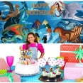 thumbnail image 6 of Wings of Fire Party Supplies Birthday Decorations Plates Banner Kids Cake Toppers Set Decor, 6 of 7