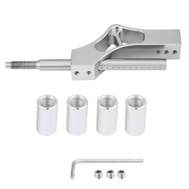 Extensión de palanca de altura ajustable de acero inoxidable para coche, pomo de cambio Manual Honda (plateado) Jadeshay A