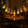 thumbnail image 7 of LED Christmas String Lights with Iron Santa Snowman Figures, Indoor Outdoor Decorative Lights for Tree and Party, Festive Ambiance Lighting(B), 7 of 7