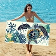 thumbnail image 1 of Xihbxyly Bolsa para Toallas de Playa, Toalla de Baño Portátil de Microfibra, Toalla Compacta de Secado Rápido, Mochila Ligera E Impermeable para Viajes, Camping, Natación y Aventuras Al Aire Libre., 1 of 7