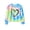 Heart, variant on Girls Long Sleeve T Shirt Casual Graphic Tie Dye Top 7-12Y