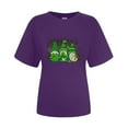 thumbnail image 4 of LSLJS Col Rond Imprimé Trèfle de Saint Patrick Manches Courtes Décontracté Ample Manches Courtes Col Rond Haut/chemise, Cadeaux pour Femmes, 4 of 4