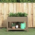 thumbnail image 1 of vidaXL Garden Raised Bed Light Brown 110x45x79 cm Polypropylene, 1 of 5