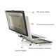 thumbnail image 4 of Funda izÜg dura, carcasa compatible con MacBook AIR 13 M2 modelo A2681 Defender Negro, 4 of 5