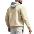 thumbnail image 5 of IWRICH Mens Casual Cotton Hoodies Drawstring Quarter Zip Pullover Sweatshirts S, 5 of 8