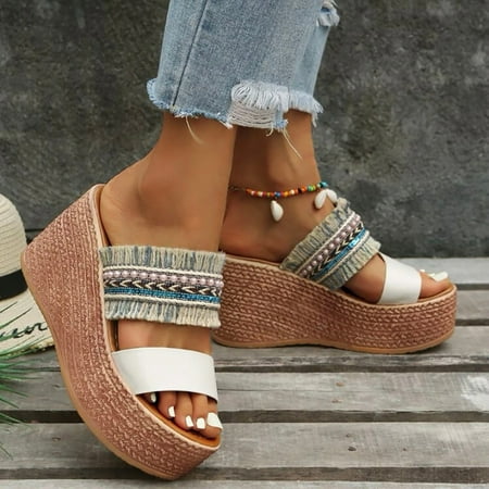 

negj wedges sandals for womens open toe wedges platform slippers