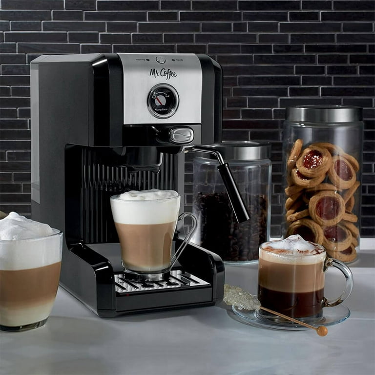 Mr. Coffee Espresso Cappuccino And Latte Maker 11 12 x 8 716 Black