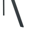 thumbnail image 7 of Modern Minimalist Round Glass Dining Table with Clear Glass Top & Black Metal Legs, Space-Saving Design for Kitchen, Dining & Living Room (Set of 1), 7 of 7