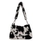 thumbnail image 1 of Bolso de mano esponjoso, bolso grande y peludo, bolsa con cierre de felpa bonita, bolso de hombro de piel sintética para mujer y niña, bolso para otoño e invierno, 1 of 5