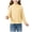 Yellow-N3JCa, variant on RFQWOVSR Girls' Long Sleeve Top Solid Color Breathable Fabric Crew Neck