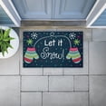 thumbnail image 4 of Let It Snow Mittens Printed Outdoor Door Mat, design by Emily Cromwell, 18"x30", 4 of 8