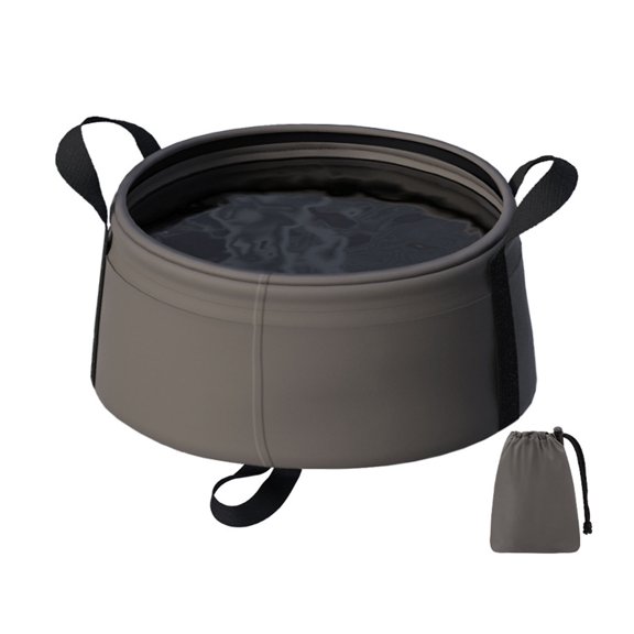 mdesiwst Portable Foldable Water Basin with Thickened Oxford Fabric 8.5L Collapsible Sink for Camping Travel Outdoor Multi-Purpose Washing Tub for Fruits Feet Laundry
