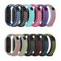 Suitable for Xiaomi Mi Band 6 TPU Wristband Dual Color Breathable Strap