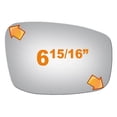 thumbnail image 2 of Burco Side View Mirror Replacement Glass - Clear Glass - 5323, 2 of 3