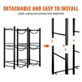 thumbnail image 4 of VEVOR 3 Tiers Water Jug Holder Double Row Water Bottle Rack for 6 Bottles Black, 4 of 9